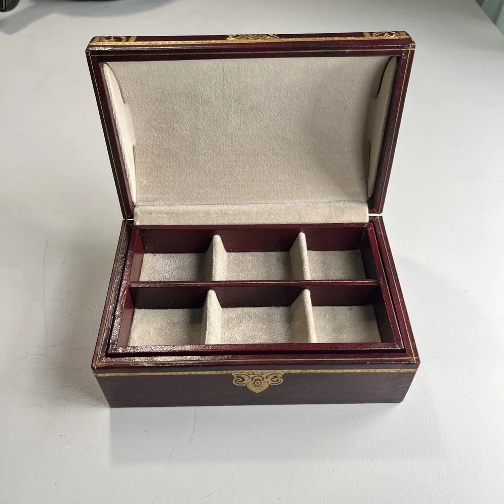 Vintage Swank Jewelry Box MCM Sweden Men's/Womens Cuff links Earrings